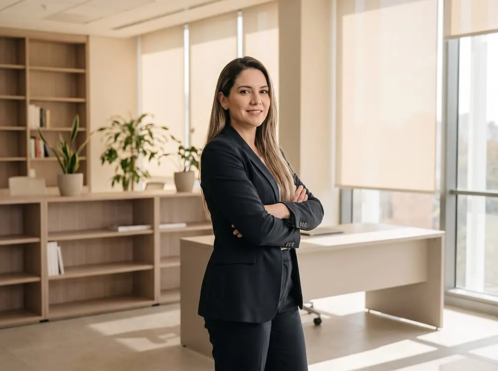 Profesional independiente en su estudio